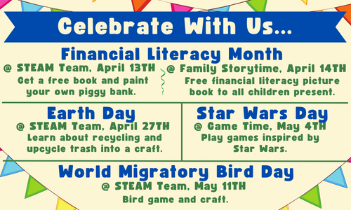 McDonald Public Library - Spring 2023 Financial Month Schedule